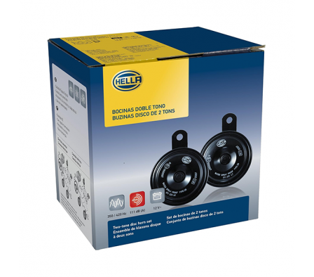 HELLA BOCINA CARACOL NEGRO PAR